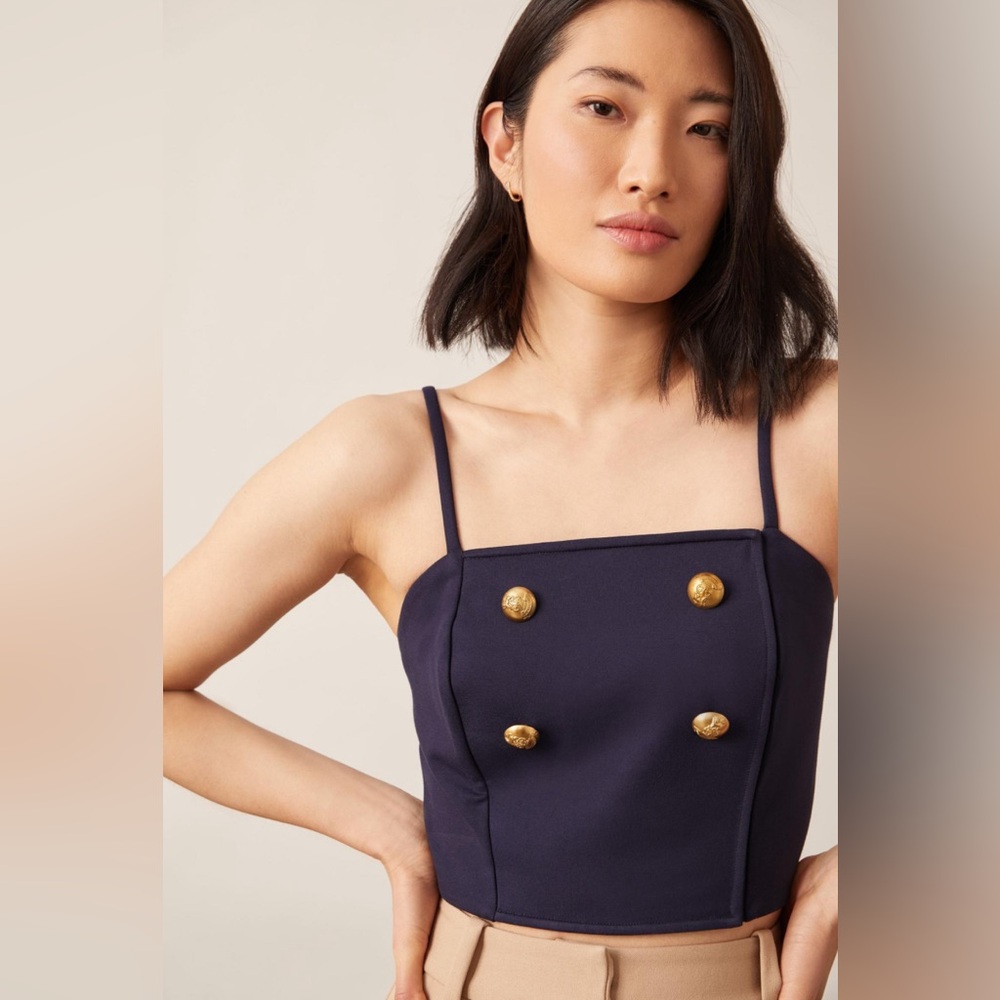 NWT Anthropologie Eva Franco Ponte Trench Top